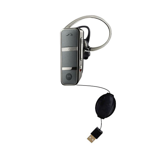 Retractable USB Power Port Ready charger cable designed for the Motorola Endeavor HX1 and uses TipExchange