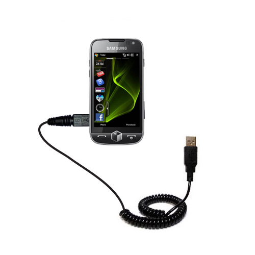 Coiled USB Cable compatible with the Motorola Entice W766