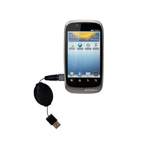 Retractable USB Power Port Ready charger cable designed for the Motorola Fire XT and uses TipExchange