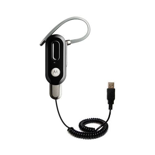 Coiled USB Cable compatible with the Motorola H17txt