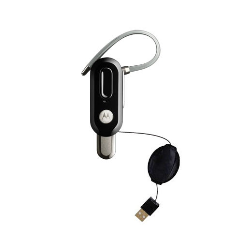 Retractable USB Power Port Ready charger cable designed for the Motorola H17txt and uses TipExchange