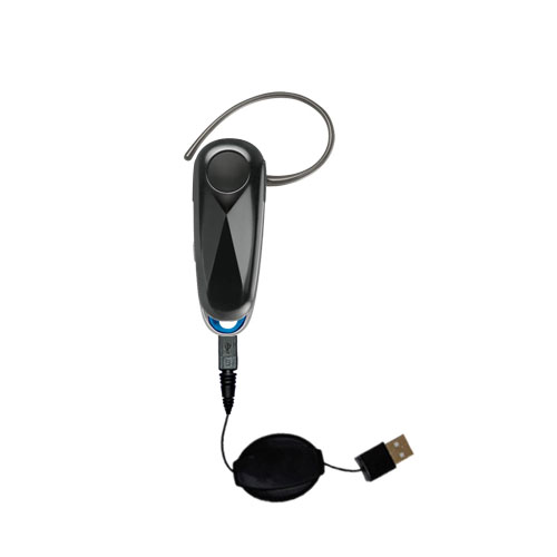 Retractable USB Power Port Ready charger cable designed for the Motorola H560 and uses TipExchange