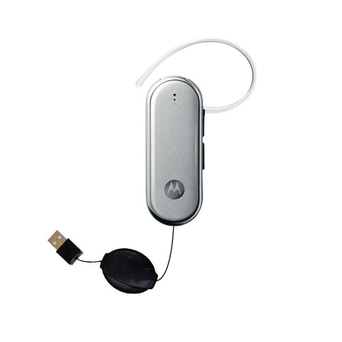 Retractable USB Power Port Ready charger cable designed for the Motorola H790 and uses TipExchange