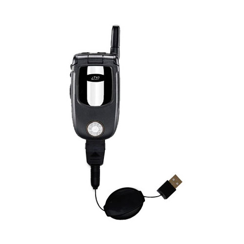 Retractable USB Power Port Ready charger cable designed for the Motorola i710 and uses TipExchange