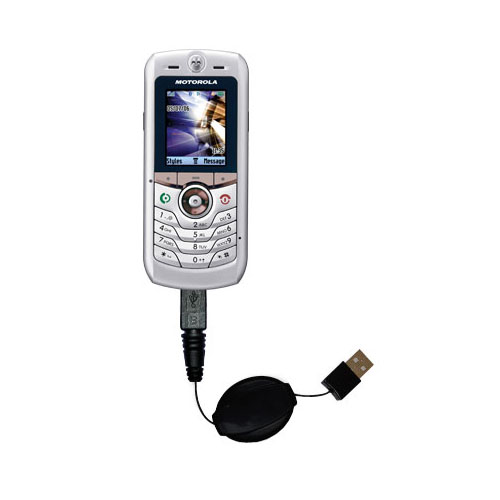 Retractable USB Power Port Ready charger cable designed for the Motorola L2 L6 and uses TipExchange