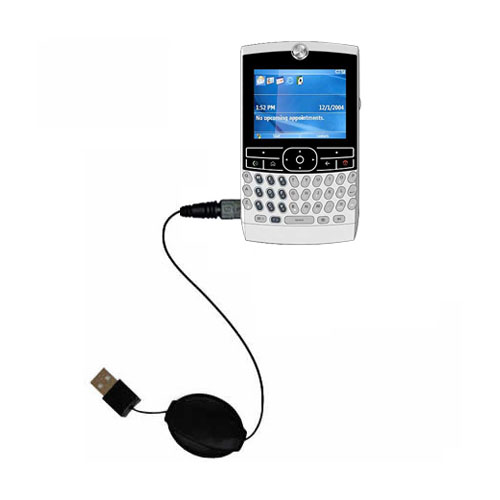 Retractable USB Power Port Ready charger cable designed for the Motorola MOTORAZR2 500v and uses TipExchange