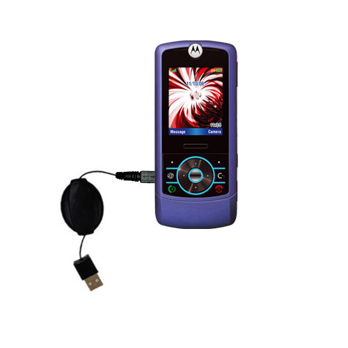 Retractable USB Power Port Ready charger cable designed for the Motorola MOTORIZR Z3 and uses TipExchange