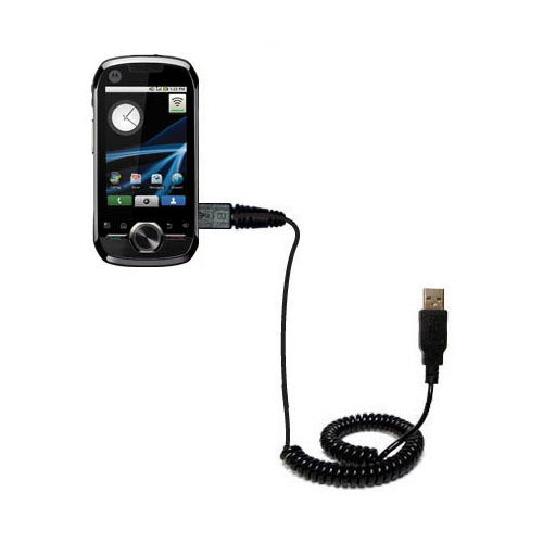 Coiled USB Cable compatible with the Motorola Opus One