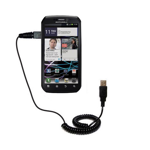 Coiled USB Cable compatible with the Motorola Photon 4G