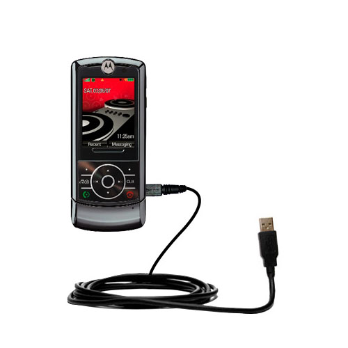 Classic Straight USB Cable suitable for the Motorola ROKR Z6M with Power Hot Sync and Charge Capabilities - Uses Gomadic TipExchange Technology