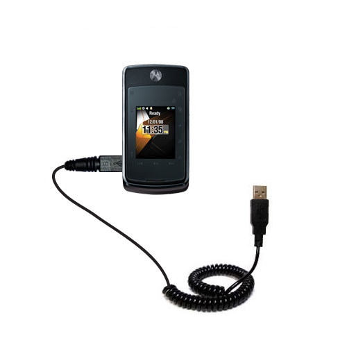 Coiled USB Cable compatible with the Motorola Stature i9