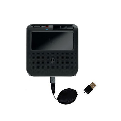 Retractable USB Power Port Ready charger cable designed for the Motorola T325 and uses TipExchange