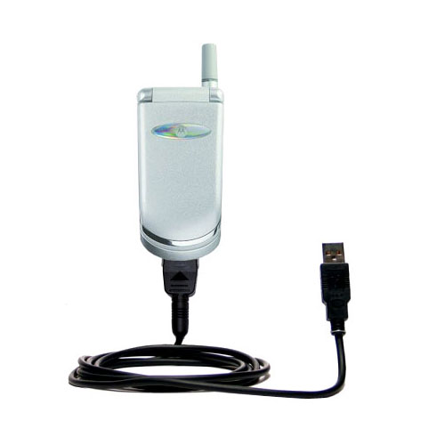 Classic Straight USB Cable suitable for the Motorola V150 with Power Hot Sync and Charge Capabilities - Uses Gomadic TipExchange Technology