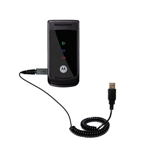 Coiled USB Cable compatible with the Motorola W260g
