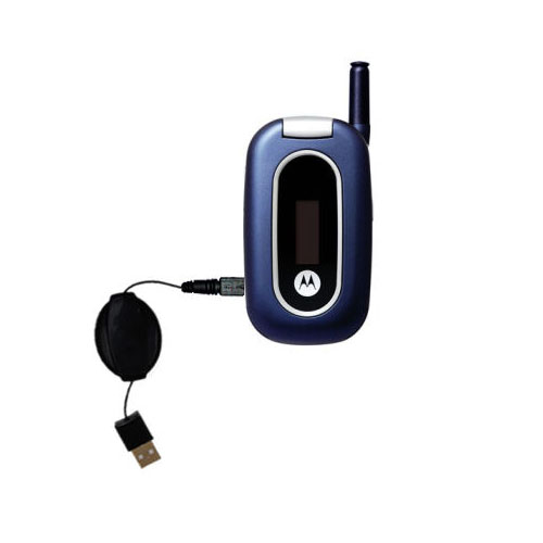 Retractable USB Power Port Ready charger cable designed for the Motorola W315 and uses TipExchange
