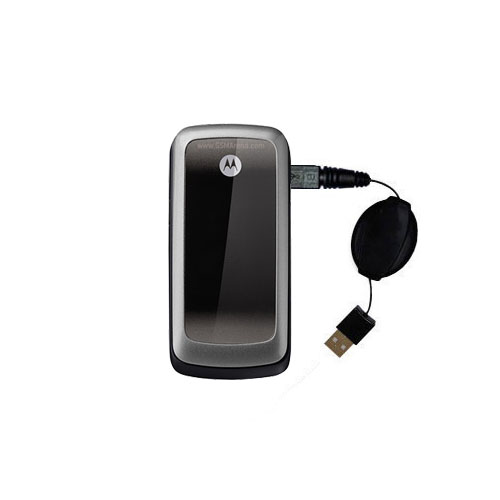 USB Power Port Ready retractable USB charge USB cable wired specifically for the Motorola WX265   and uses TipExchange
