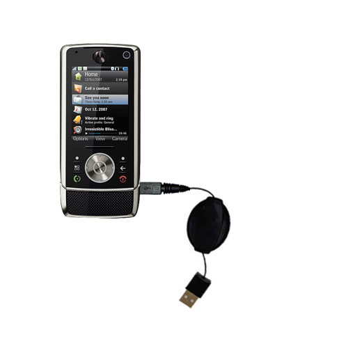 Retractable USB Power Port Ready charger cable designed for the Motorola Z10 and uses TipExchange