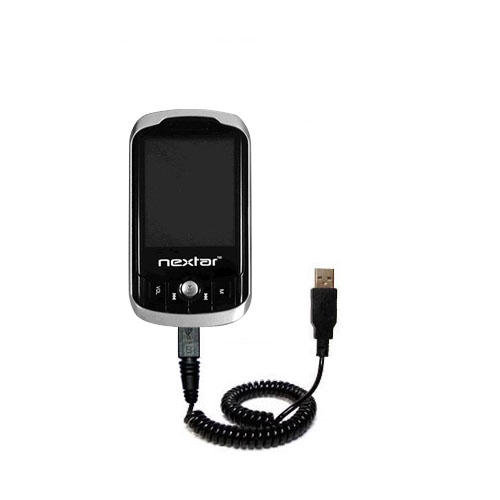 Coiled USB Cable compatible with the Nextar MA852