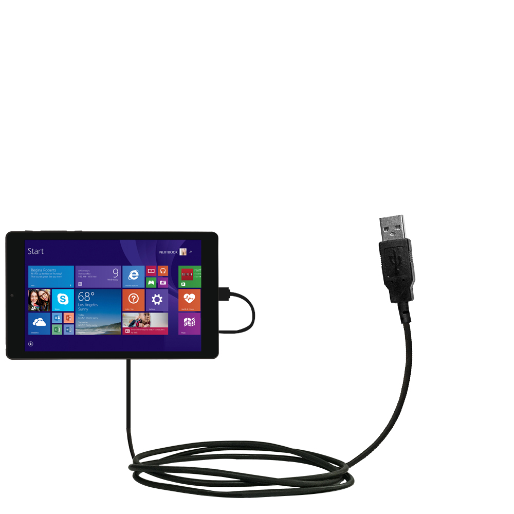 USB Cable compatible with the Nextbook NXW10QC32G NXW101QC232