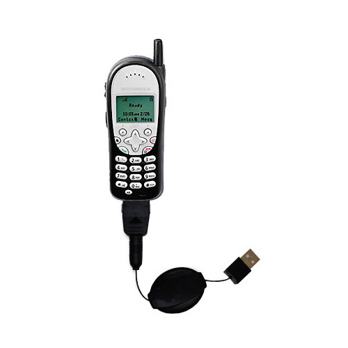 Retractable USB Power Port Ready charger cable designed for the Nextel i205 and uses TipExchange