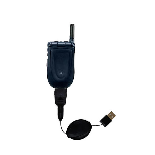 Retractable USB Power Port Ready charger cable designed for the Nextel i830 and uses TipExchange