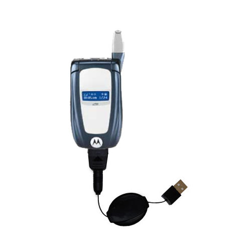 USB Power Port Ready retractable USB charge USB cable wired specifically for the Nextel i760 and uses TipExchange
