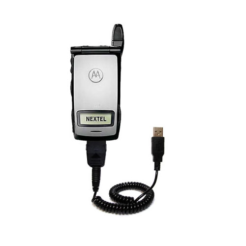Coiled USB Cable compatible with the Nextel i830