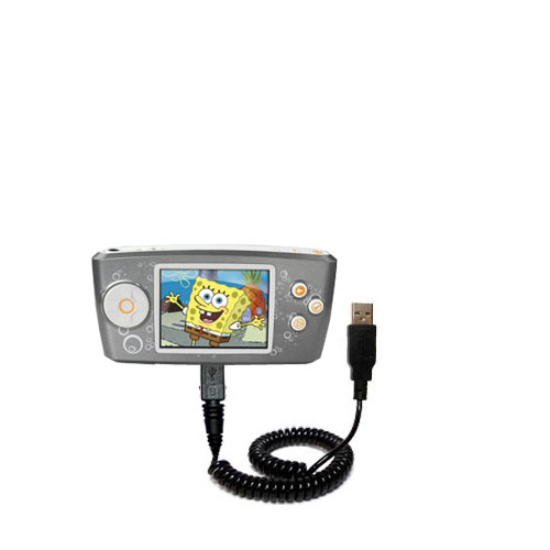 Coiled USB Cable compatible with the Nickelodean Spongebob Squarepants Multimedia Player