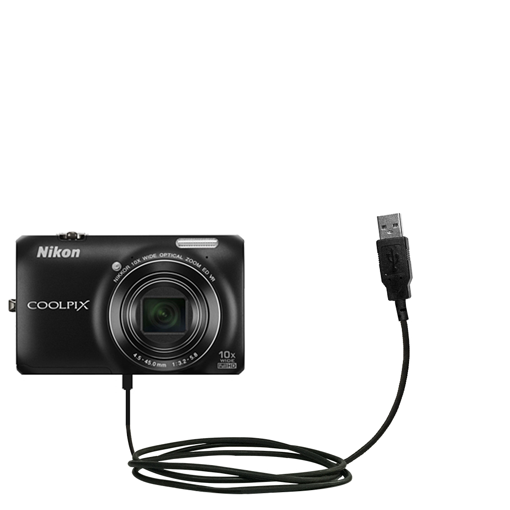USB Cable compatible with the Nikon Coolpix S6200 / S6300