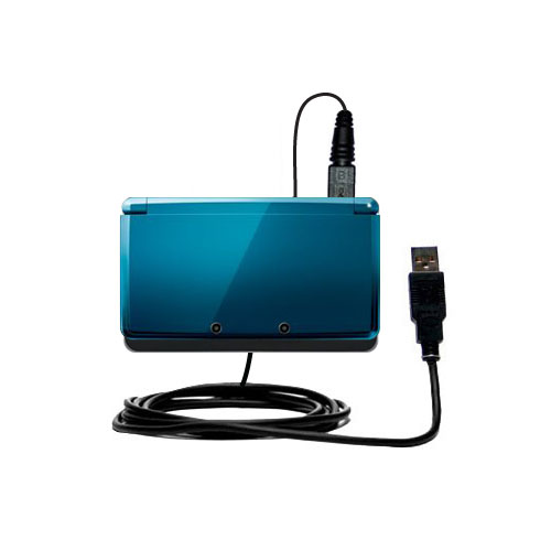 Classic Straight USB Cable suitable for the Nintendo 3DS with Power Hot Sync and Charge Capabilities - Uses Gomadic TipExchange Technology