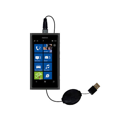Retractable USB Power Port Ready charger cable designed for the Nokia Ace and uses TipExchange