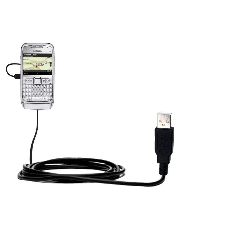 USB Cable compatible with the Nokia E71 E71x E75