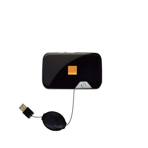 USB Power Port Ready retractable USB charge USB cable wired specifically for the Novatel MIFI 3352 and uses TipExchange