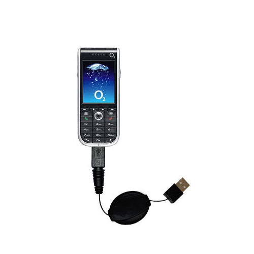 Retractable USB Power Port Ready charger cable designed for the O2 Orion and uses TipExchange