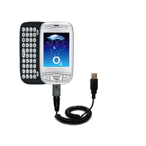 Coiled USB Cable compatible with the O2 XDA Mini S