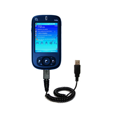 Coiled USB Cable compatible with the O2 XDA Neo