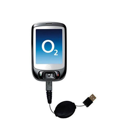 Retractable USB Power Port Ready charger cable designed for the O2 XDA Nova and uses TipExchange