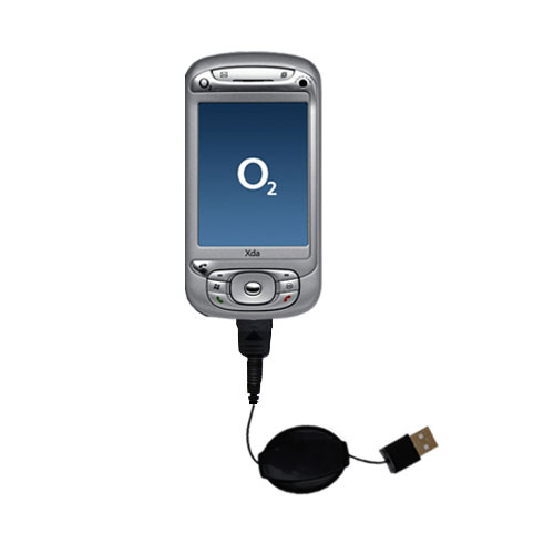 Retractable USB Power Port Ready charger cable designed for the O2 XDA Trion and uses TipExchange