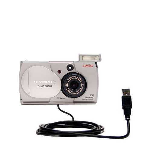 USB Data Cable compatible with the Olympus D-520 Zoom