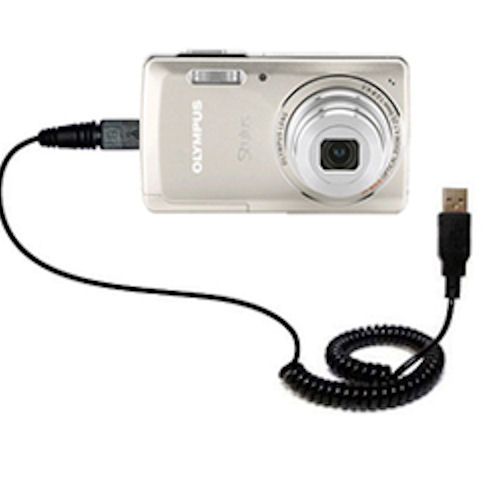 Coiled USB Cable compatible with the Olympus Stylus-5010 Digital Camera