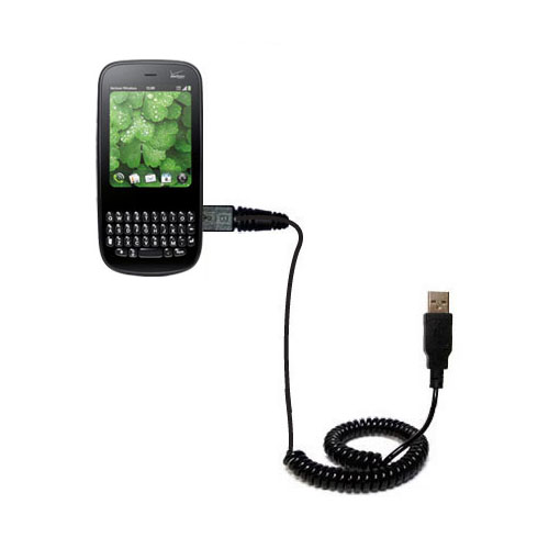 Coiled USB Cable compatible with the Palm Pixi Plus