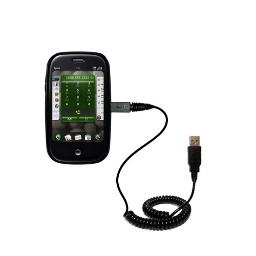 Coiled USB Cable compatible with the Palm Palm Pre