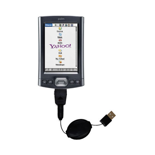 Retractable USB Power Port Ready charger cable designed for the Palm Tx and uses TipExchange