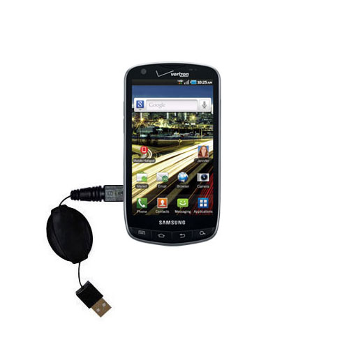 Retractable USB Power Port Ready charger cable designed for the Samsung 4G LTE and uses TipExchange