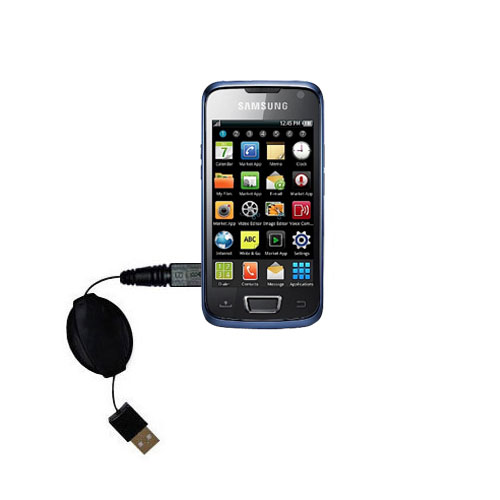 Retractable USB Power Port Ready charger cable designed for the Samsung Beam Halo and uses TipExchange