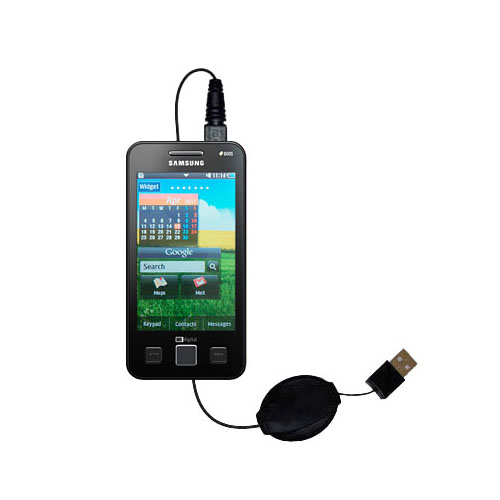 Retractable USB Power Port Ready charger cable designed for the Samsung Duos TV and uses TipExchange