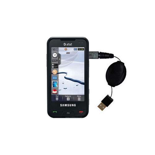 Retractable USB Power Port Ready charger cable designed for the Samsung Eternity II and uses TipExchange
