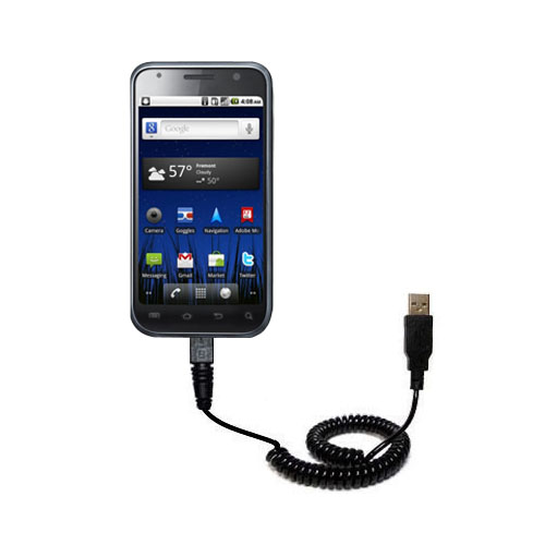 Coiled USB Cable compatible with the Samsung Galaxy 2