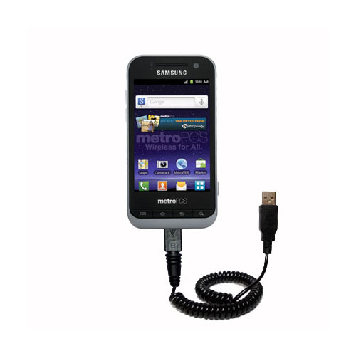 Coiled USB Cable compatible with the Samsung Galaxy Attain 4G / R920