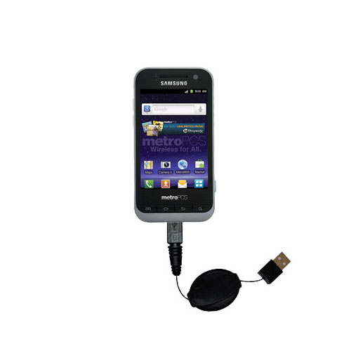 Retractable USB Power Port Ready charger cable designed for the Samsung Galaxy Attain 4G / R920 and uses TipExchange
